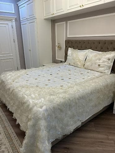 Döşək üzləri: Yataq üçün rəng - Bej Yataq örtüyü — 4