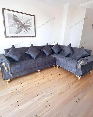 Künc Divan Eviniz üçün geniş mebel seçimi: divanlar, dolablar