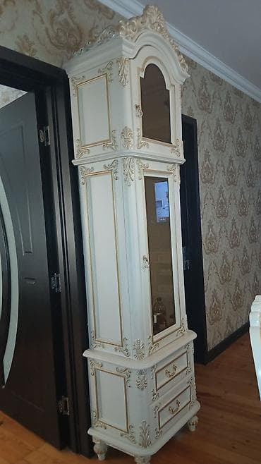 İşlənmiş, 2 qapılı, Güzgülü, Bej, Açılan, Düz dolab