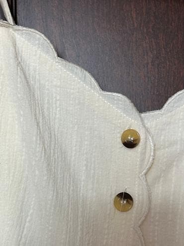 off white duks: Gündəlik don, Maksi, H&M, S — 1