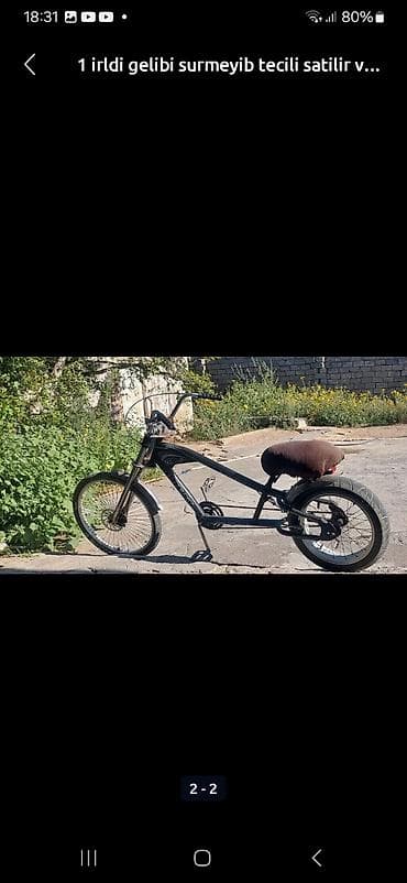 velosiped 100 azn: Kruizer tərzində xüsusi dizayn velosiped - Uzadılmış şassi və aşağı — 2