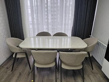 stol destleri: Qonaq otağı üçün, Yeni, Açılmayan, Oval masa, 6 stul — 2