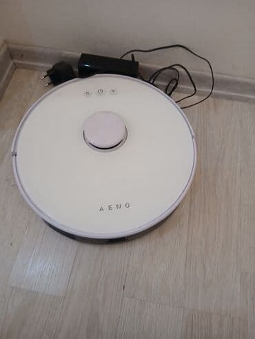 robot tozsoran azn: AENO robot tozsoran - Ağıllı robot tozsoran, dairəvi korpus, ağ rəng — 1