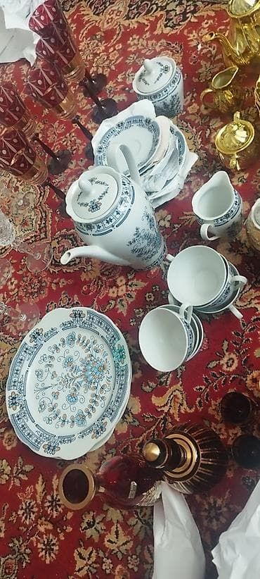 sud separatoru: Çay dəsti, rəng - Ağ, Farfor — 2