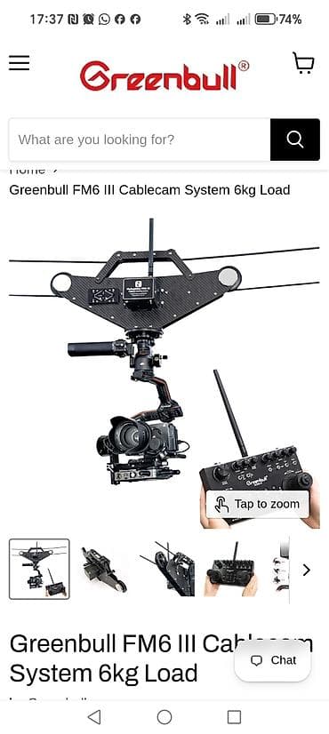 Elektronika: Greenbull FM6 III Cablecam Sistemi – 6 kq daşıma gücü Peşəkar havadan — 2