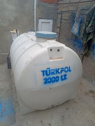 TÜRKPOL 2000 LT plastik su çəni - Həcm: 2000 litr - Material: qalın — 1