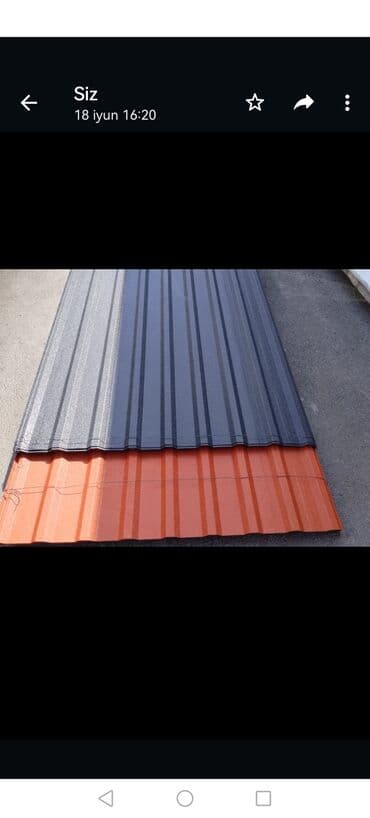цены на профнастил: Dam örtyünün satışı isdediyiz ölcye kesirik her renk var aksusarlar — 4