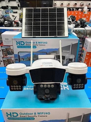osmo kamera: Solar panelli Outdoor & WIFI/4G Smart Security Camera - Günəş — 1