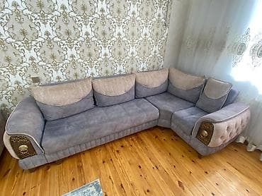 ucuz divanlar: Künc divan, İşlənmiş, Açılan, Bazalı, Parça — 2