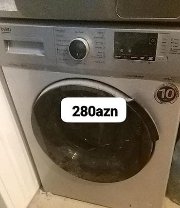 kondisioner eb 1048: Beko önyükləməli paltaryuyan maşın - Rəng: gümüş - Ön paneldə — 1