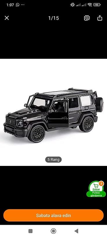 suktur: Metall oyuncaq maşın – off-road SUV modelinin detalı miniatura - — 5