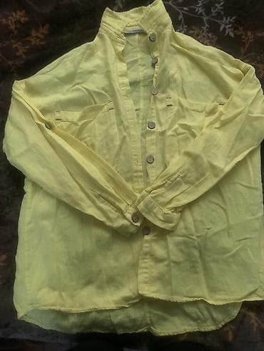 Digər kişi geyimləri: Sarı rəngli uzunqollu köynək - Parça: yüngül, ketan - Rəng: açıq — 2