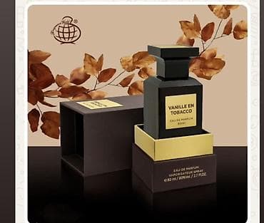 Premium ətir kolleksiyası – EDP (Eau de Parfum) 1) Vanille en Tobacco