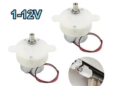 qapi ve pencere: 1–12V DC mikro reduktorlu motor Tətbiqlər: - İnkubator Pərdə/karniz — 1