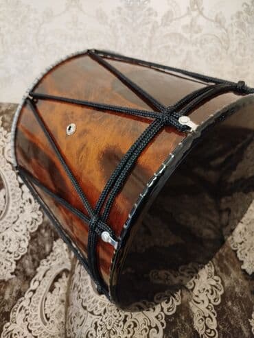 nerd taxta sekilleri: Balaban (nağara) tipli ikitərəfli davul - Korpus: cilalanmış ağac — 1