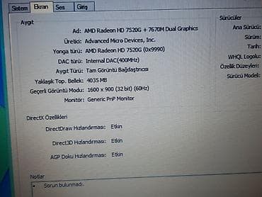 sistem buloku: Tecili satilirrr HP Pavilion G7 seriyası noutbuk Xüsusiyyətlər: - — 7