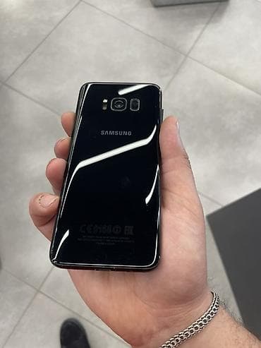 ikinci el 8 plus: Samsung Galaxy S8, 64 GB, rəng - Qara, Barmaq izi — 3