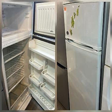 İki qapılı soyuducu (üstdə dondurucu, altda əsas kamera)