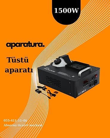 Микрофоны: Həm güclü tüstü effekti, həm də rəngli işıqlandırma təqdim edən — 1