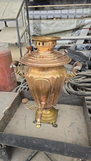 mis samovar satilir: Misin samovar – klassik dizaynlı, bədii naxışlı gövdə və dekorativ — 1