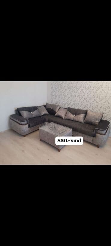 угловые диваны в баку: Угловой диван, Раскладной, Ткань — 1