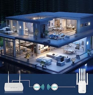 Модемы и сетевое оборудование: Wi‑Fi Siqnal Gücləndirici Repeater - 2.4 GHz diapazonunda işləyən — 2