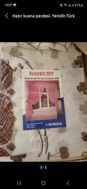 mətbəx pərdə modelləri: Hazır kuxna perdesi. Yenidir.Türk istehsalı. Ölçüleri üzerinde — 2