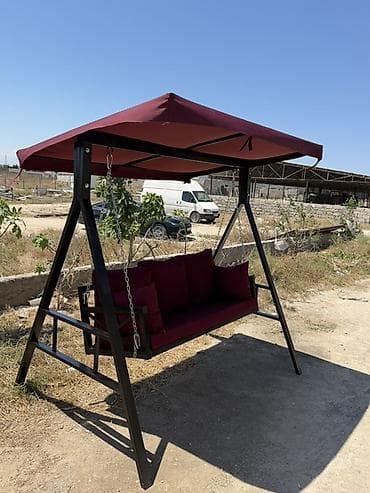 stul restoran: Divan-yelləncək, Zontikli, Metal — 5