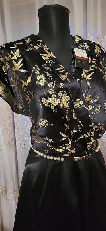 yun don: TƏZƏ Qadın axşam geyimi – zərif uzun don - Rəng: qara, üst hissədə — 2