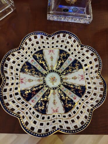 meyvəli tortlar: Tort və şiriniyyat qabı, rəng - Ağ, Farfor, Çexiya — 8