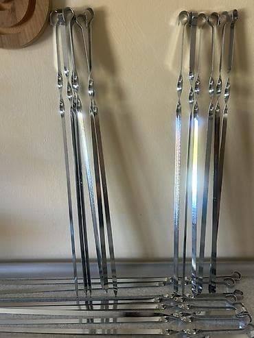 Шланги: Manqal üçün şiş dəstləri satılır.Dənəsi 1.50 - Material: paslanmayan — 7