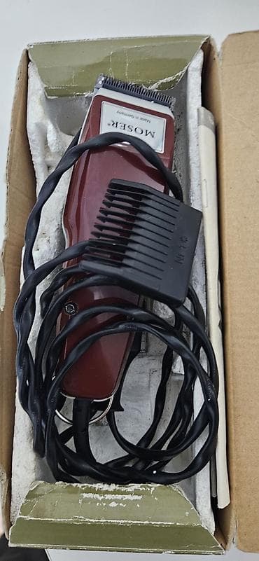 Su qızdırıcı kranlar: Moser Professional saç kəsim maşını - Brend: Moser (Made in Germany — 1