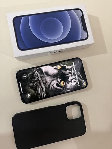 Мобильные телефоны и аксессуары: IPhone 12, Черный, С документами — 1