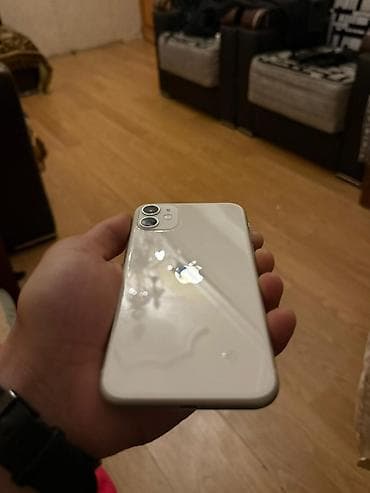 ucuz ayfon telefon: IPhone 11, Ağ, Face ID — 1