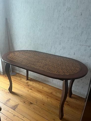 qabag stolu: Mətbəx üçün, İşlənmiş, Qatlanmayan, rəng - Bej Stul — 5