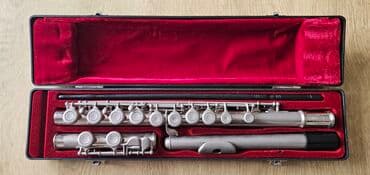 Boşluq fleytası dəsti - Material: metal gövdə, gümüşü rəngdə -