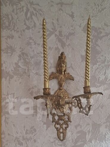 qedimi mebel: 2 eded qedimi divar samdanlari. bronzadan — 2