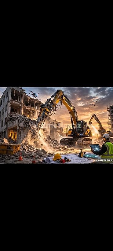 xbox temiri: Xidmət: Texnika ilə söküntü və tullantıların daşınması - Ekskavatorla — 2