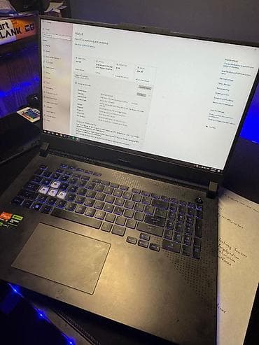 компьютерный монитор: ASUS ROG Strix oyun noutbuku Texniki xüsusiyyətlər: - Prosessor: AMD — 4
