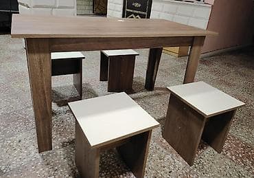 ber ber stolu: Для кухни, Новый, Нераскладной, Прямоугольный стол, 4 стула — 2