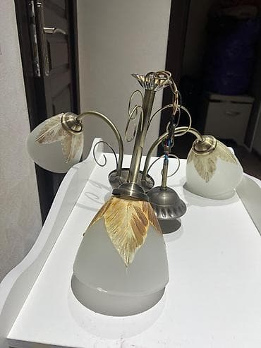 Картины и портреты: Люстра, 3 лампы, Металл — 3