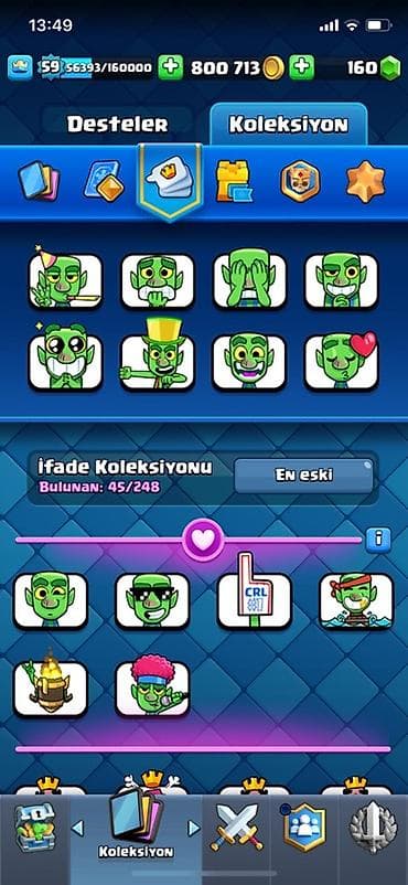 pul kolleksiyası: Clash Royale hesabı – yüksək səviyyəli kolleksiya - Kral səviyyəsi — 3