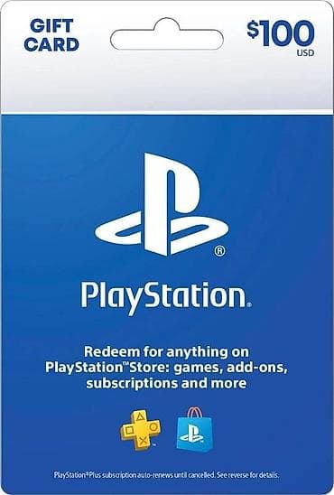 sony 6500: PlayStation Store (ABŞ Regionu) üçün Hədiyyə Kartları! ​PlayStation — 1