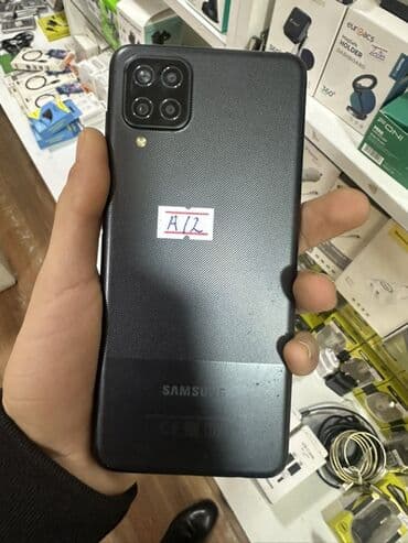 Samsung Galaxy A12, rəng - Qara, İki sim kartlı