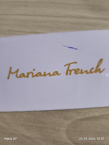 Avadanlığın icarəsi: Mariana Trench brendi üçün dekorativ lövhə/etiket - Üzərində qızılı — 1