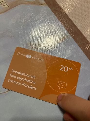 Cinema karti icinde 11 manat var 10 manata satıram lalafo.az -da Cinema karti icinde 11 manat var 10 manata satıram