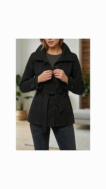 Jiletlər: Qara trenç. Qalın materialı var, kurtka kimidir, külək buraxmır. Əla — 1