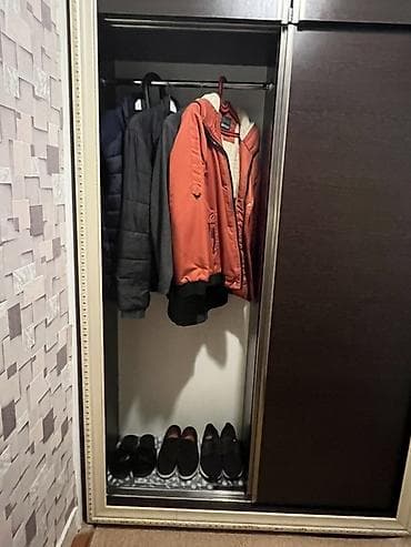 qedimi skaf: İşlənmiş, 2 qapılı, Qəhvəyi, Kupe, Düz dolab — 2