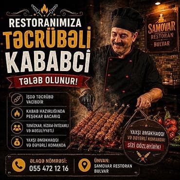dəyə: Aşpaz tələb olunur, Manqalçı, kababçı — 1