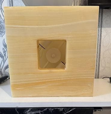 Süni güllər: ✨ Dekorativ Oniks Divar İşığı – 30x30 sm ✨ Məkanınıza zəriflik və — 3